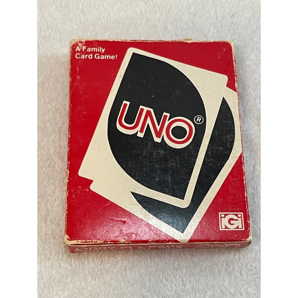 Vintage 1979 Uno Card Game Original Red Box International Games Inc IGI Retro